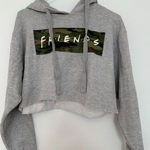 Cropped Friends Sweater